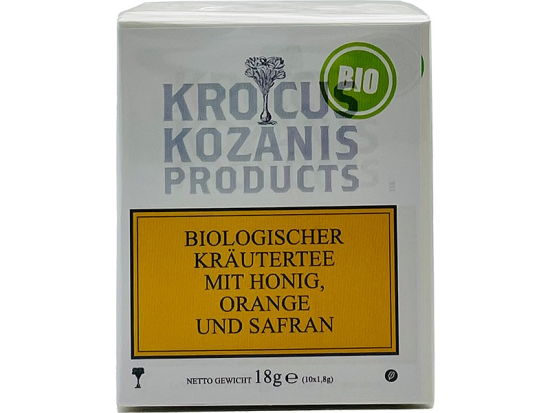 BIO Kräutertee mit Honig, Orange & Safran