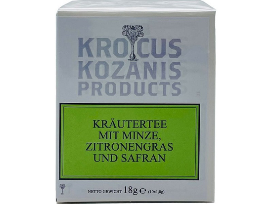 Kräutertee mit Minze, Zitronengras & Safran